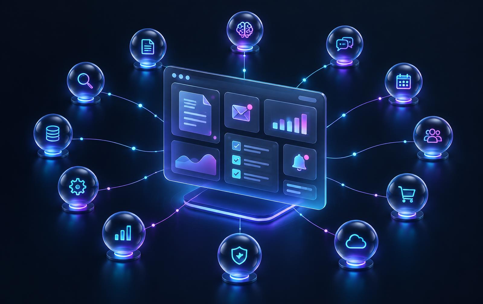 Plateforme Hello Veyora reliée à ses agents IA
